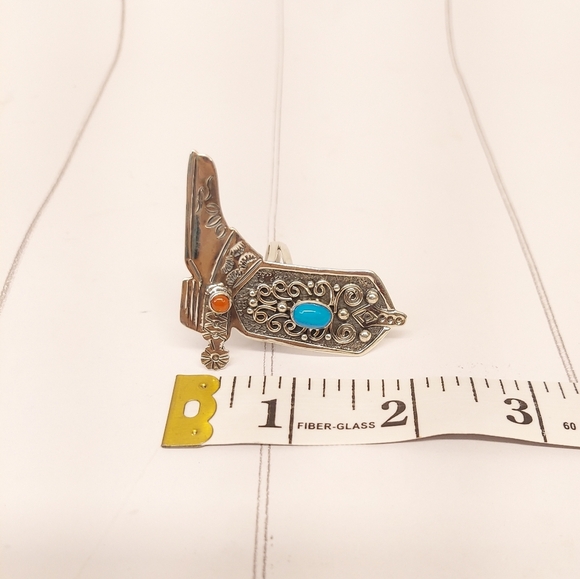 Cowboy Boot STATEMENT RING Sz8 - Picture 10 of 10